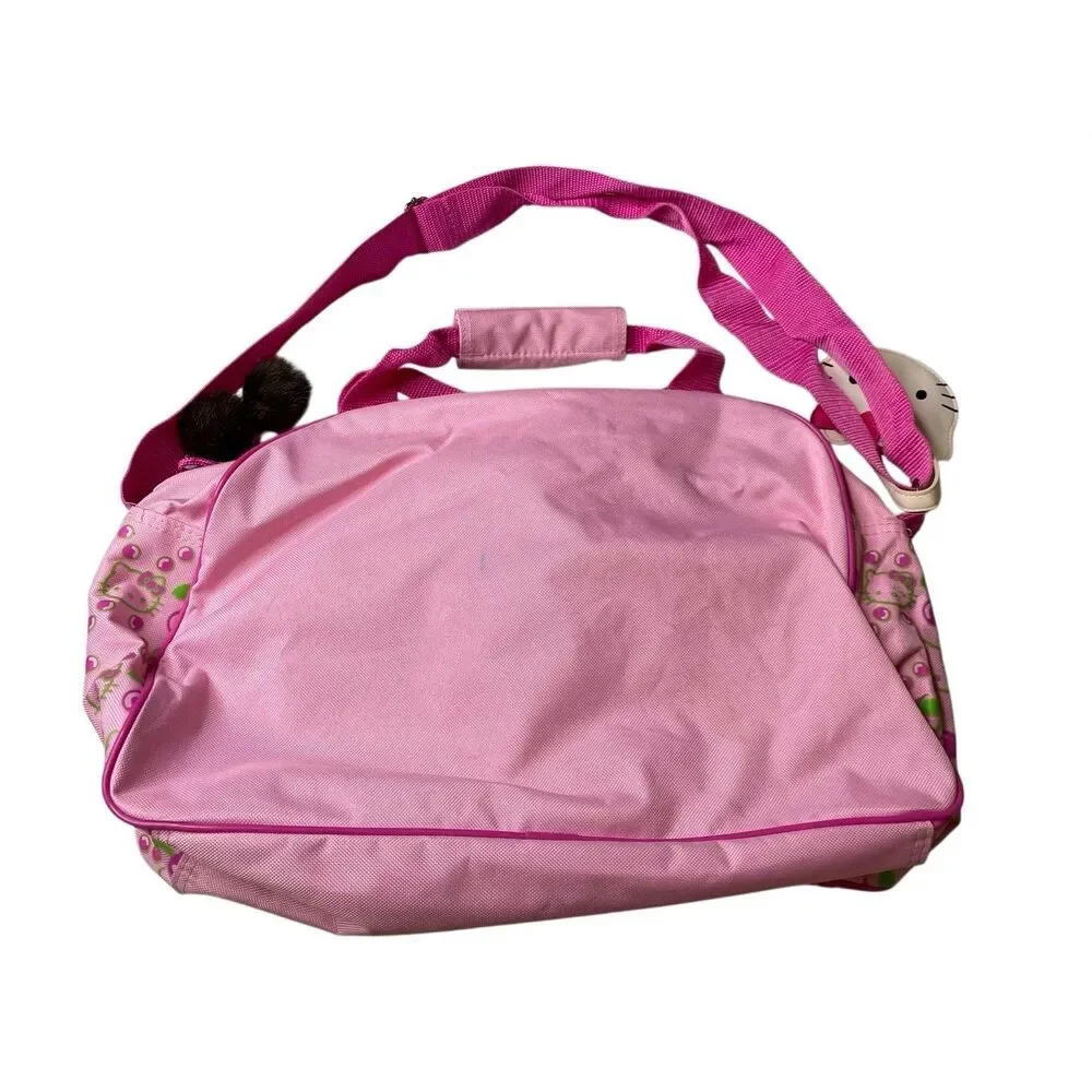Sanrio Hello Kitty Pink Cherry Duffle Travel Overnight Shoulder Bag Kawaii Cute
